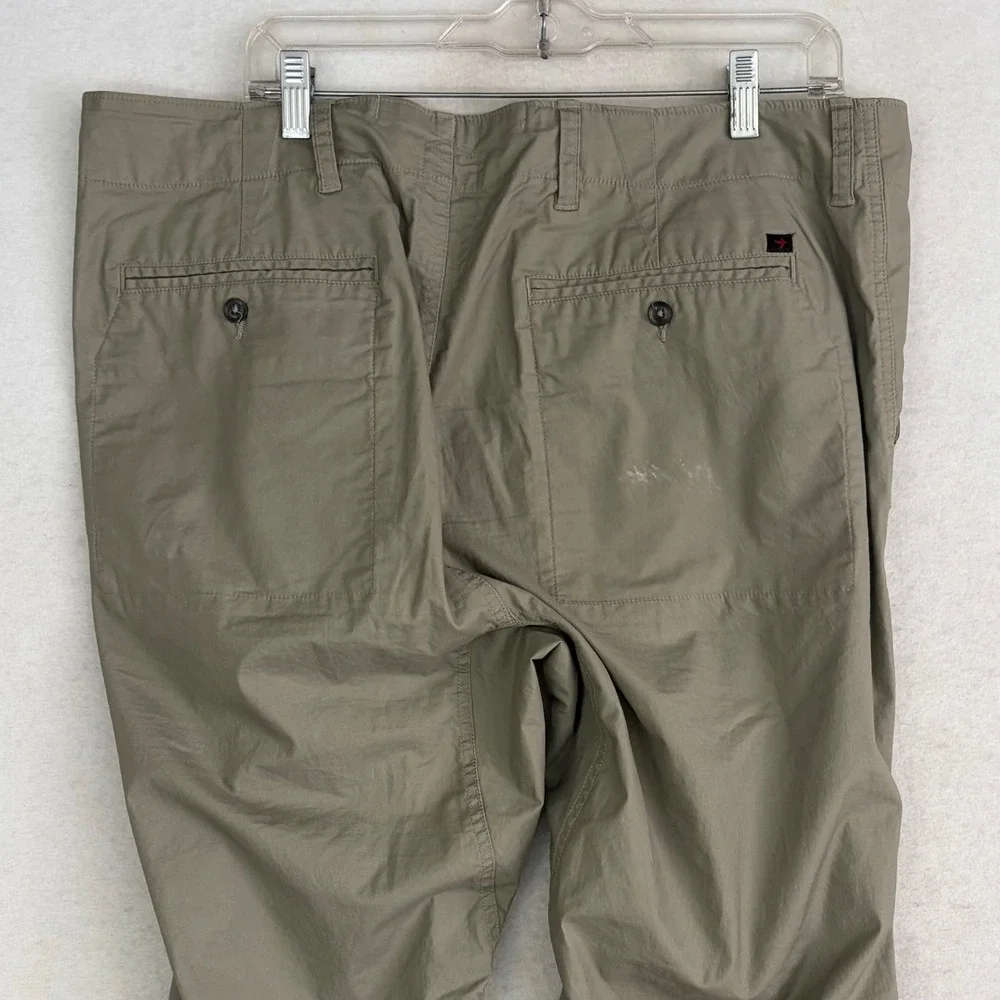 Relwen Flyweight Flex Chino Pants Men 38 Muted Olive Green Stretch Huckberry